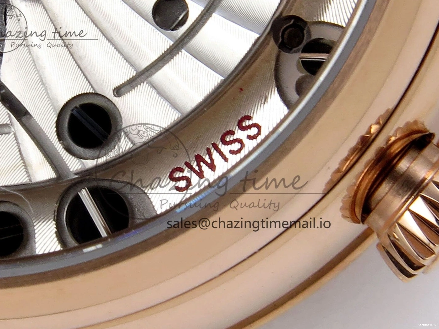 0102 De Ville Prestige Ladies RG VSF 1:1 Best Edition Brown Diamonds Dial on RG Bracelet A Sophisticated 7681